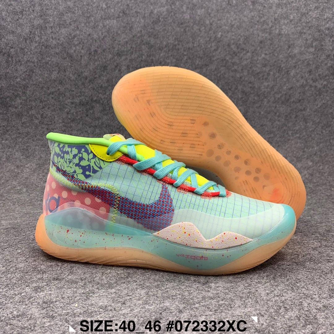 

Nike Zoom KD 12 “EYBL” Teal Tint/Red Orbit-Photo Blue мужские баскетбольные кроссовки