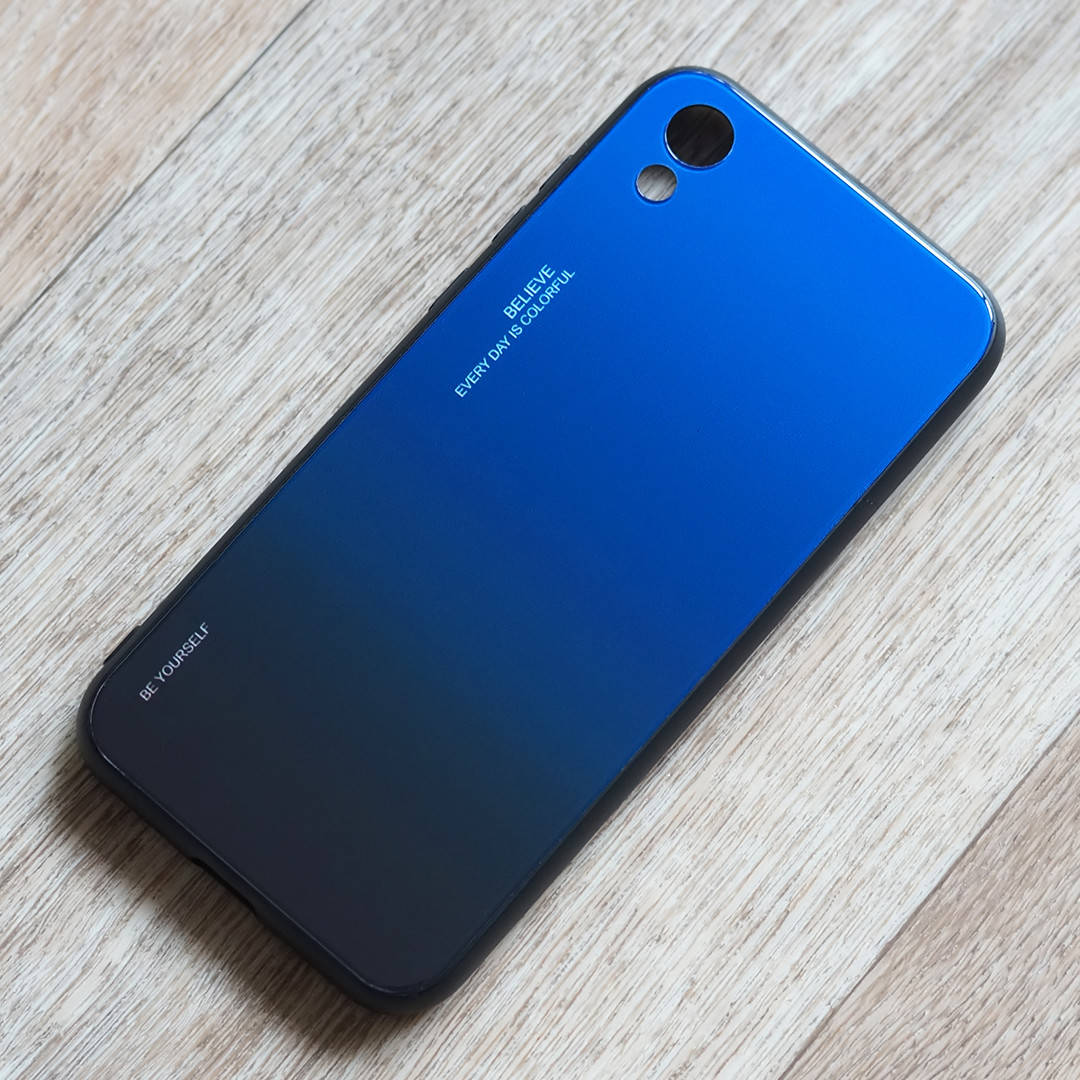 

TPU чехол Gradient для Honor 8S (KSA-LX9) (сине-черный), Синий