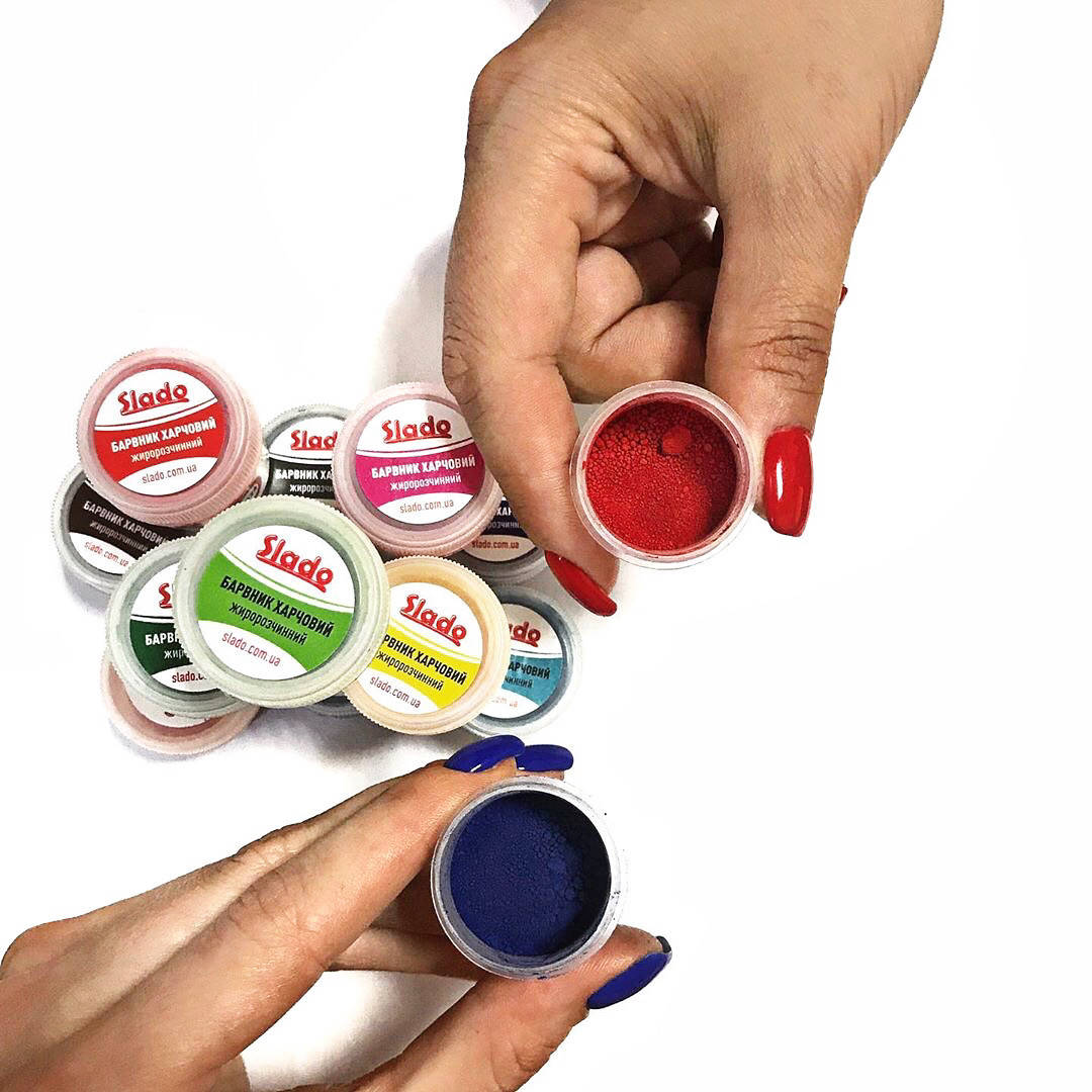 

Набор жирорастворимых сухих красителей Slado (13шт) по 2г