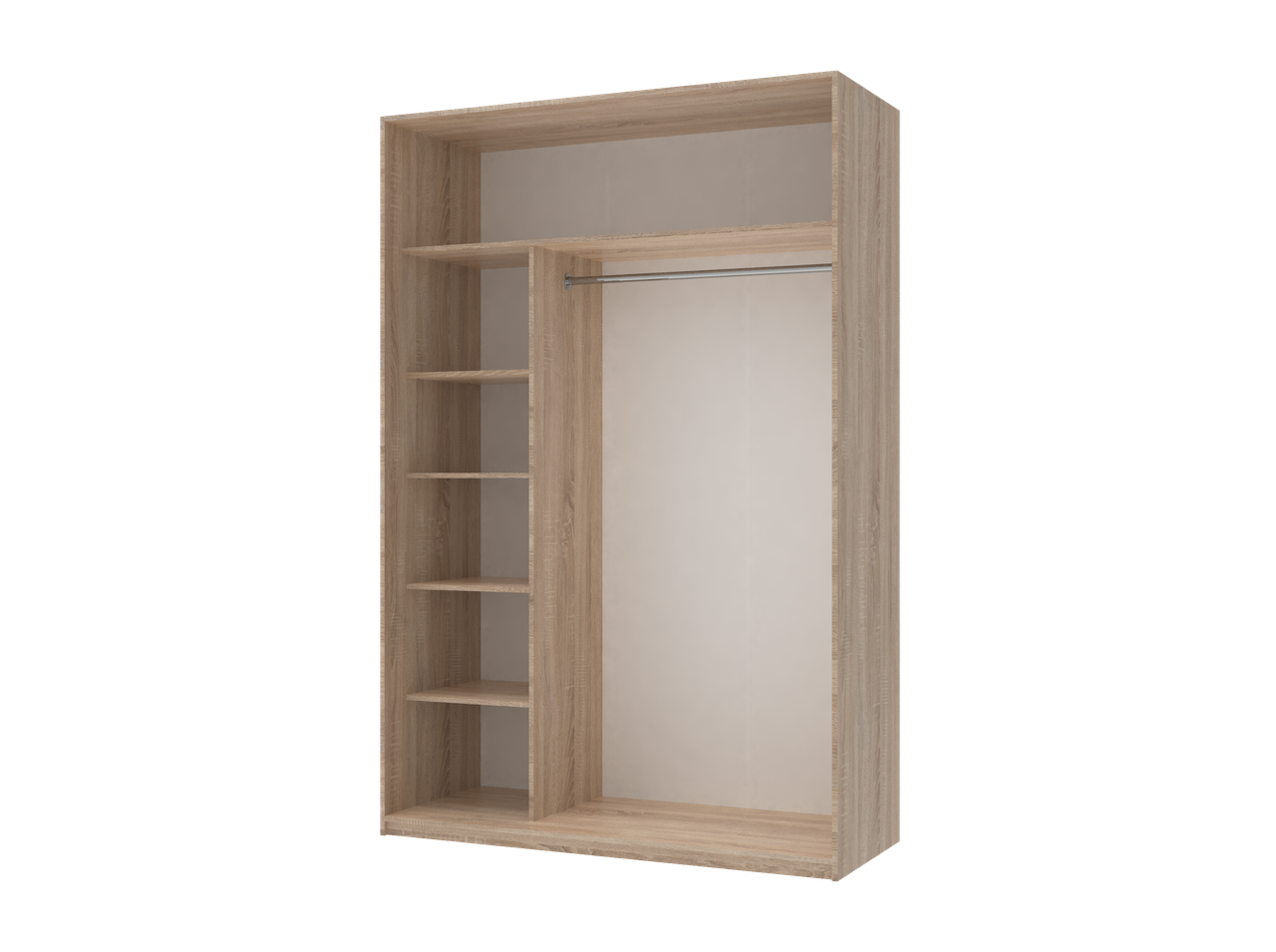 Шафа купе Doros Сіті Лайт Дуб Cонома 2 ДСП 150х60х225 (42002012) 2
