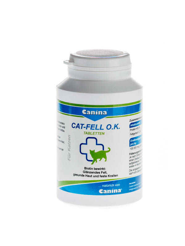 

Canina Cat Fell O.K. витамины с биотином для кошек 100таб