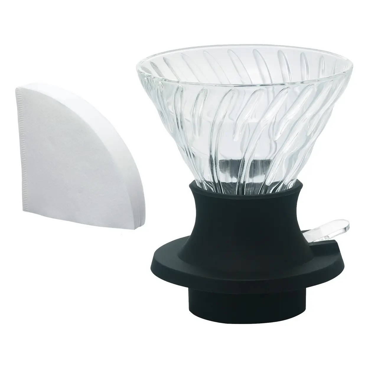 

Иммерсионный пуровер Hario 03 с клапаном, Immersion Dripper SWITCH, Черный