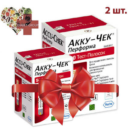

Тест-полоски Акку-Чек Перформа для глюкометра (Accu-Chek Performa) 100 шт. 2 упаковки