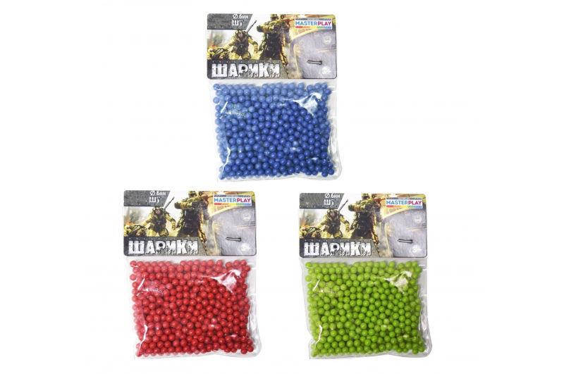 

Шарики(кулі) для зброї (d=6mm. 1000шт) в кульку 1-152 Colorplast
