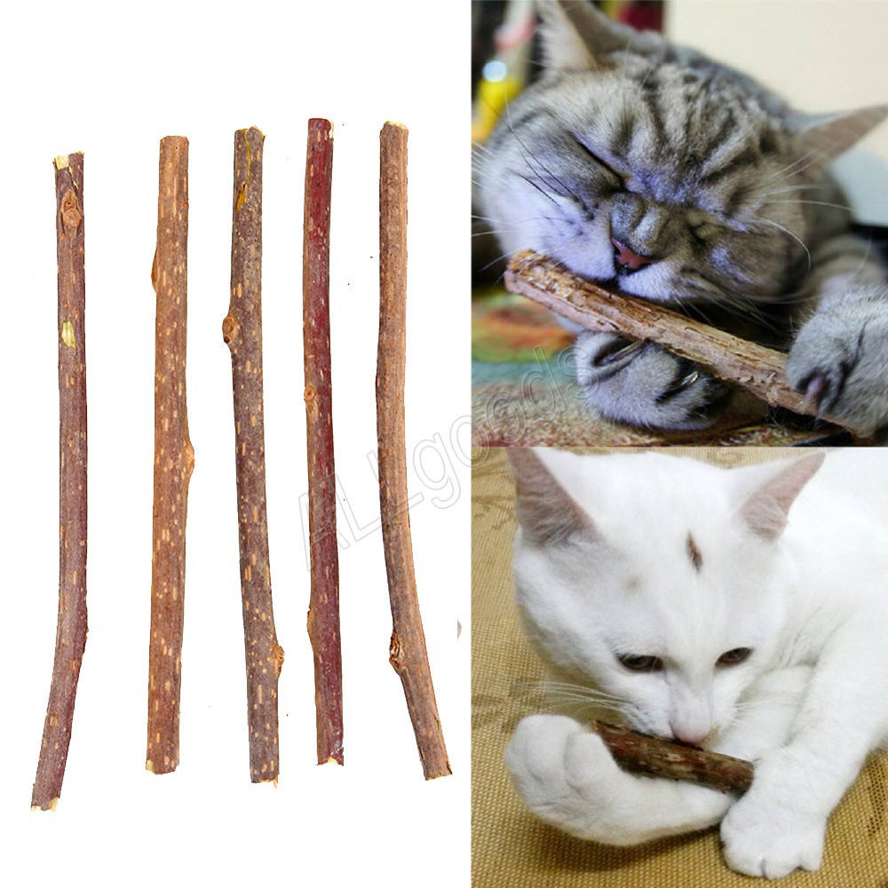

Палочки с кошачьей мятой для чистки зубов 5шт/уп., Коричневый