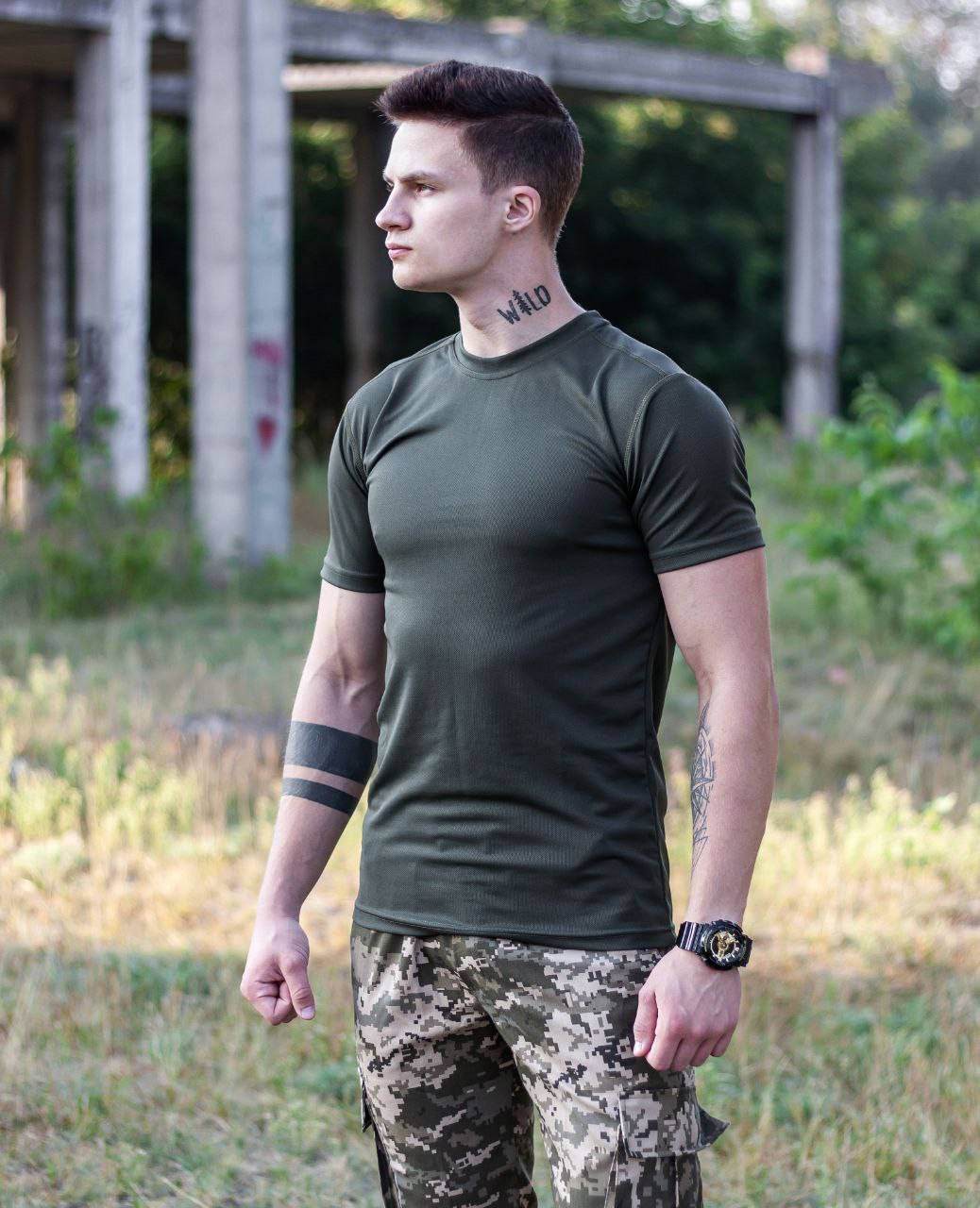 

Футболка Сoolmax олива 46-54рр