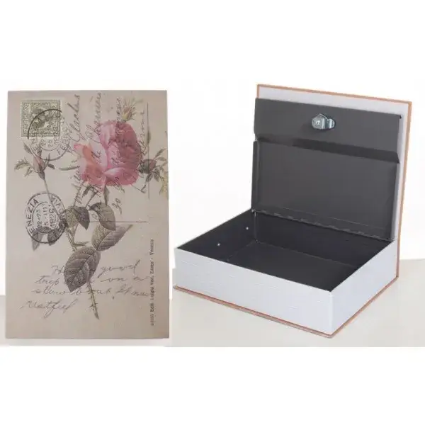 

Книга-сейф MAXLEND MK 1847-1 шкатулка с механическим замком 26,5 х 20 х 6,5 см (Роза)