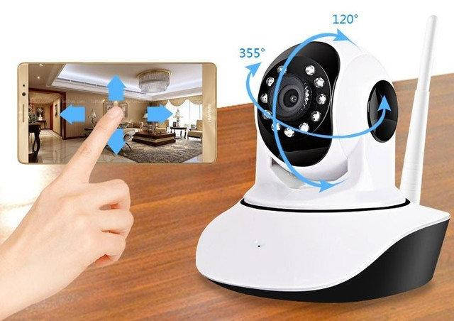 

Камера видеонаблюдения поворотная, сетевая WIFI Smart NET camera Q5