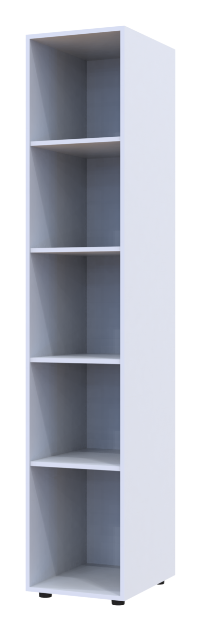 Шафа для одягу Doros Гелар Білий з Дзеркалом 39х49.5х203.4 (44900242) 6