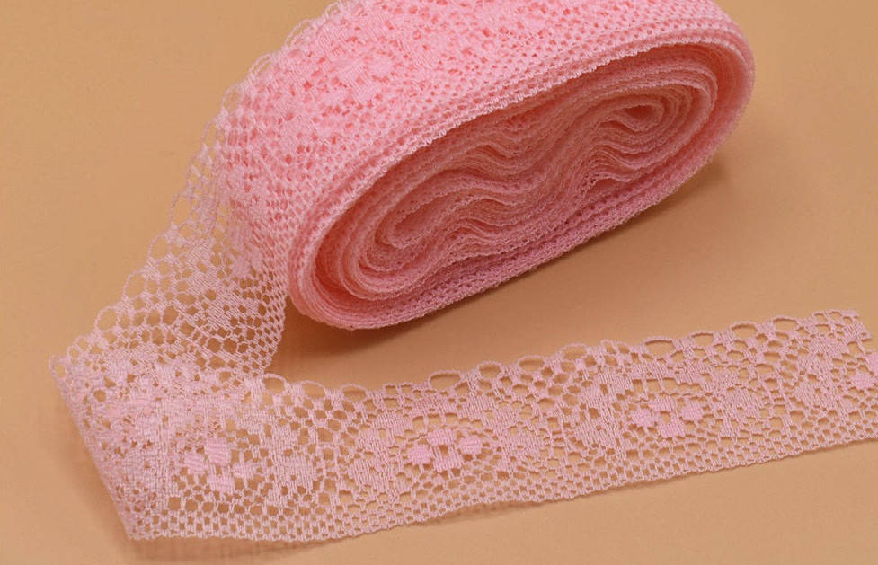 

Кружево ажурное розовый персик ширина 4 см