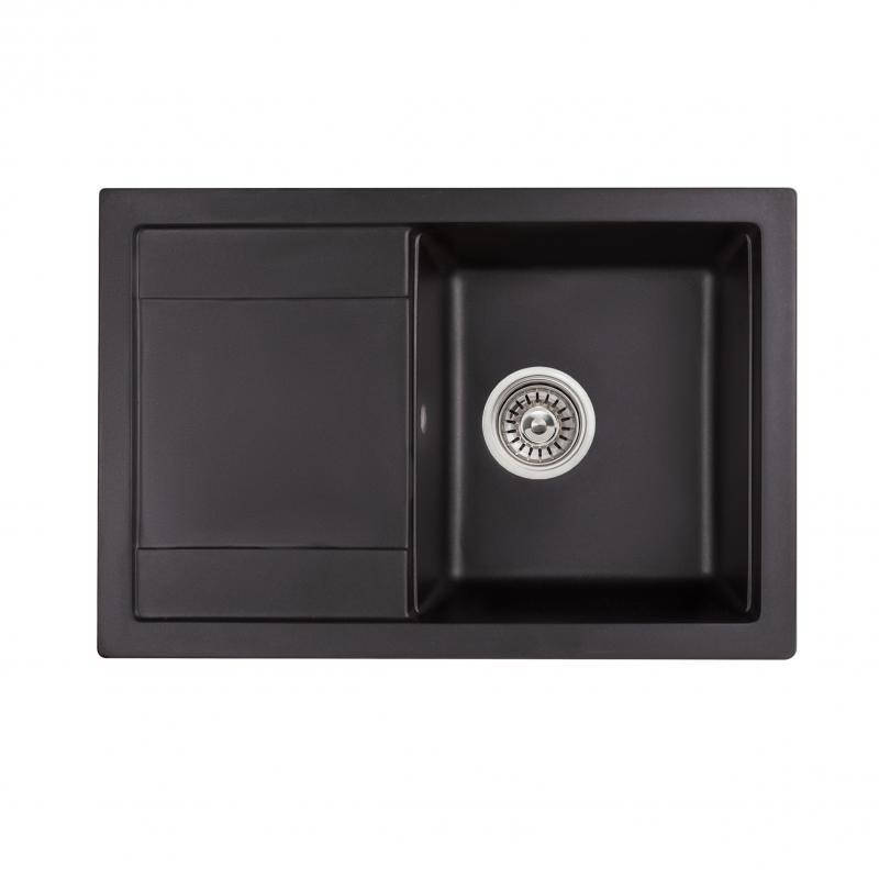 

Кухонная мойка Qtap CS 7449 Black (QT7449BLA404), Черный