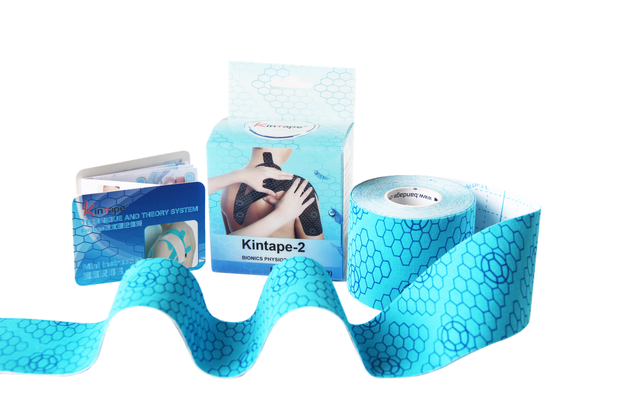 

Кинезио тейп DL KinTape2 с индикатором натяжения ( 5 см х 5 м ) голубой