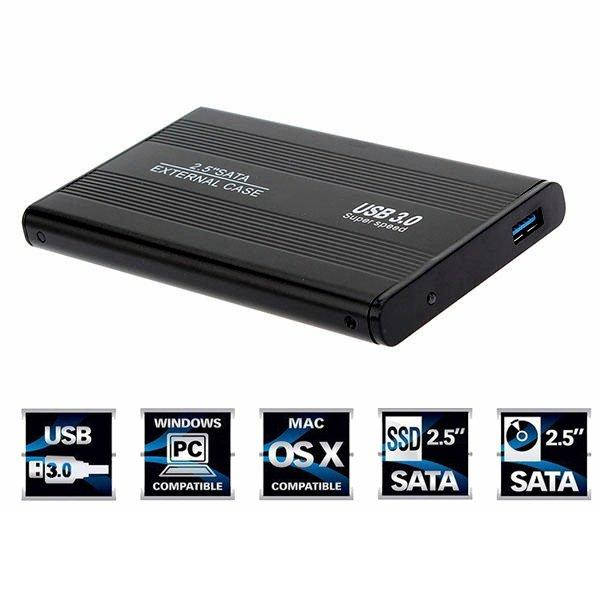 

Внешний карман USB 3.0 корпус SSD / HDD 2.5, алюминиевый
