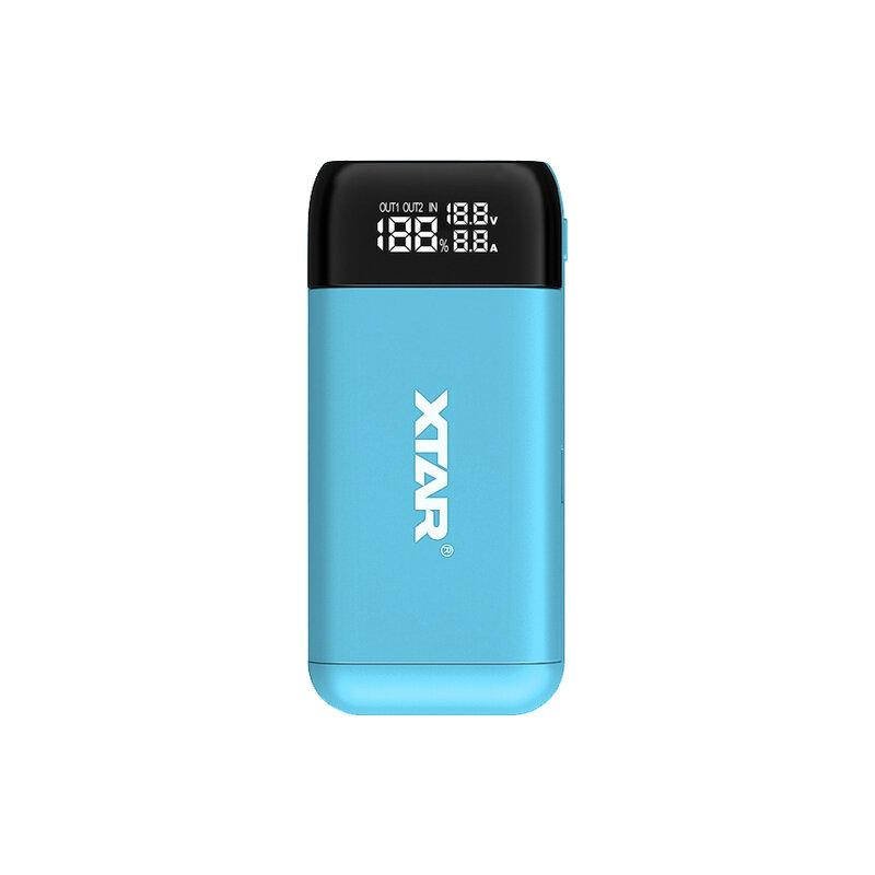 

УМБ/Power Bank Case Xtar PB2S Blue, 2x18650-21700, QC+PD, LCD, Box