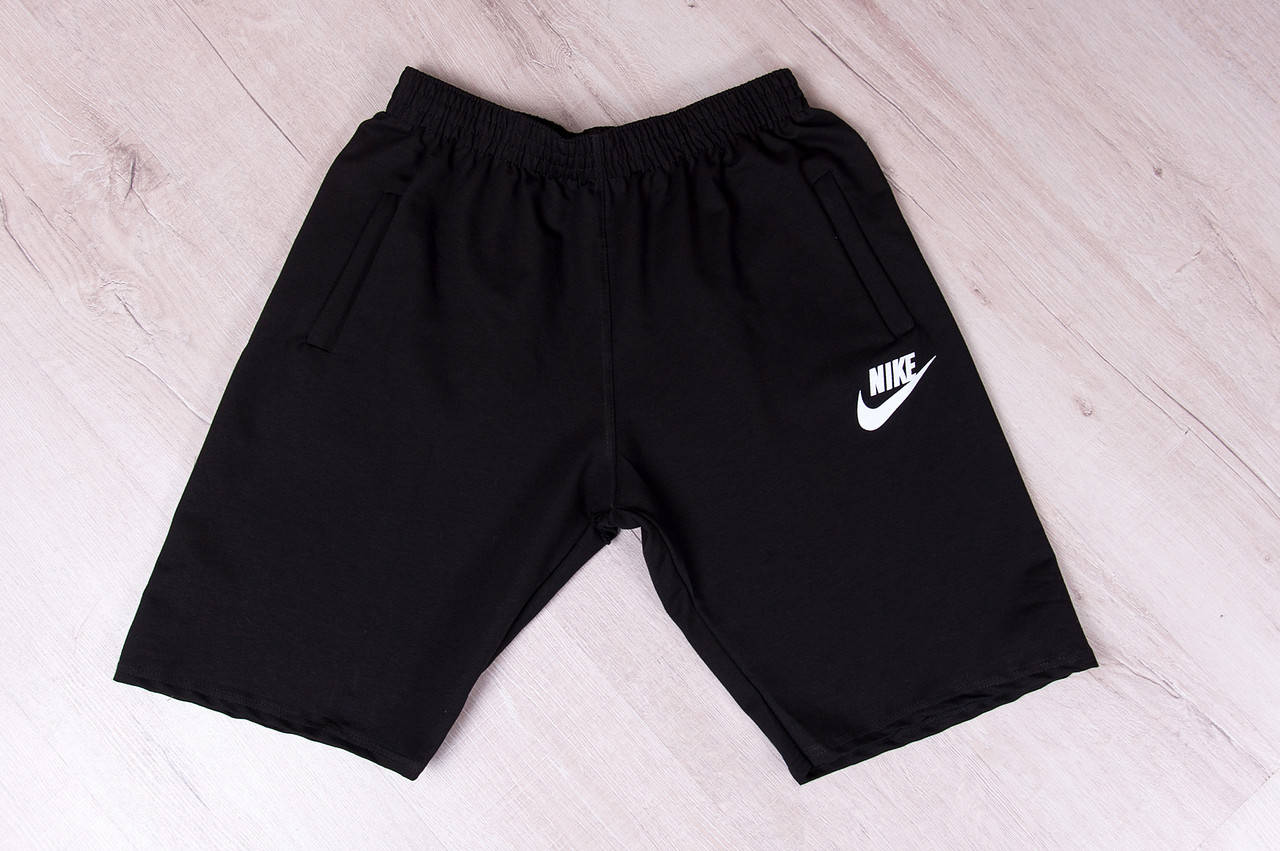 

Чоловічі трикотажні шорти NIKE великого розміру чорного кольору, Черный