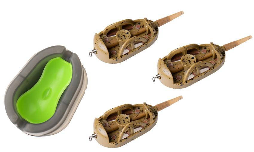 

Фидерный набор Fishing ROI (3 кормушки+прессформа) 40g+40g+50g
