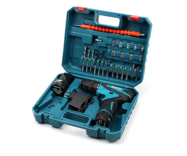 

Шуруповерт Makita DF330DWE 12V Li-ion, 2Ah з набором інструментів