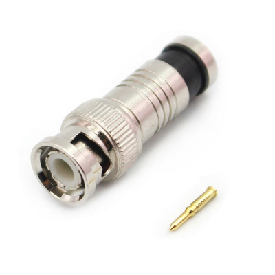 

Штекер BNC компрессионный для RG-6 кабеля, Черный