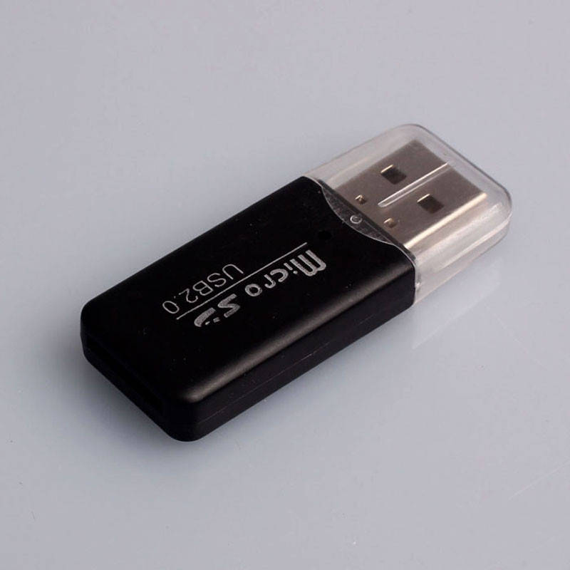 

Адаптер, Картридер с колпачком USB - microSD. Переходник чтения карт памяти microSD, Разные цвета