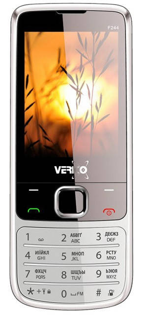 

Телефон Verico Style F244 Silver, Серебристый