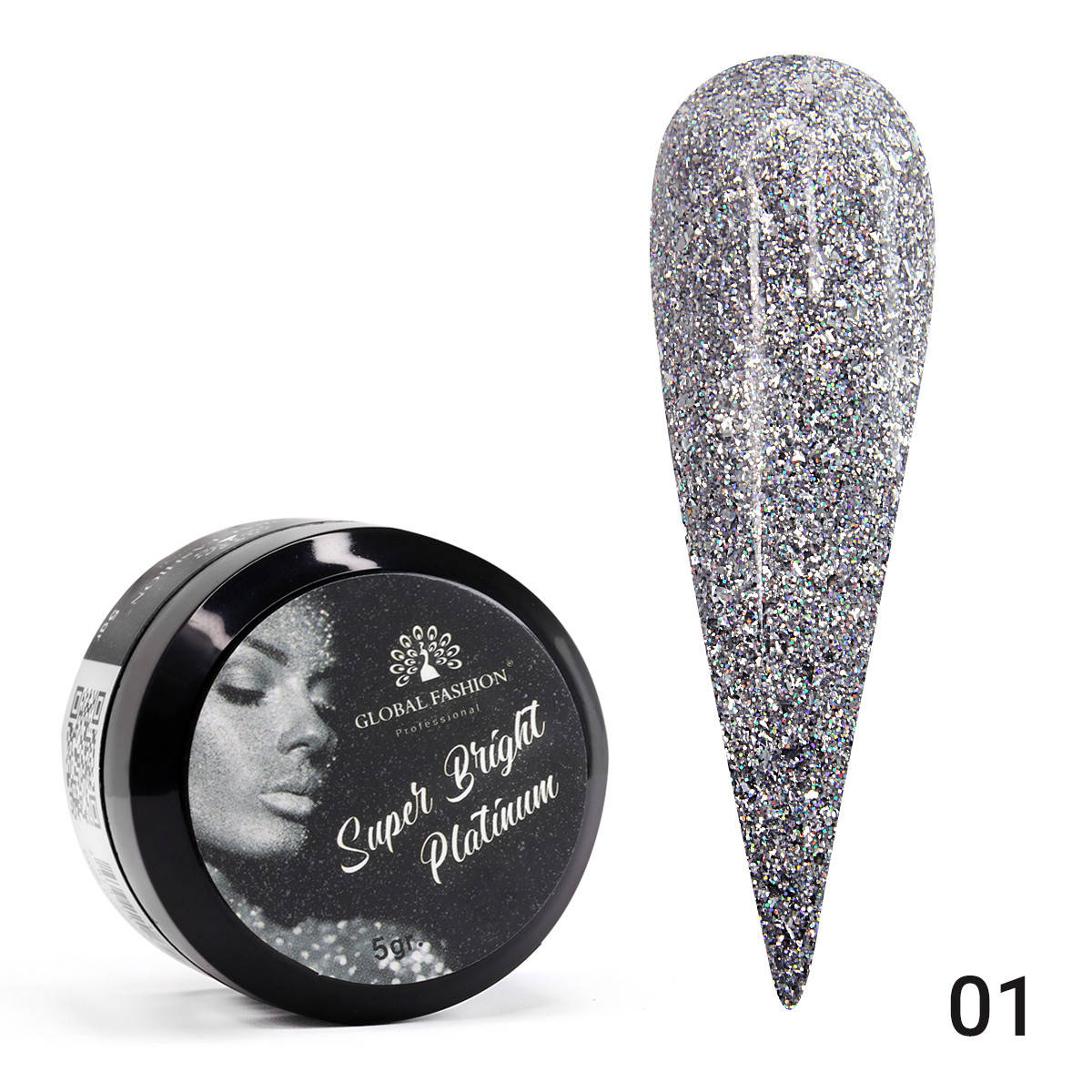 

Гель краска Super Bright platinum, 5 гр 01