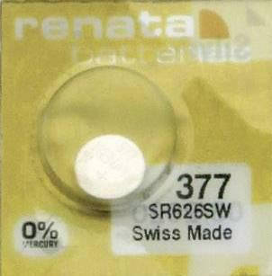 

Батарейка RENATA Premium Silver Oxide R377 (AG4/ SR626SW/ SR669)