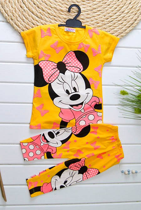 

Летний костюм для девочки 6-7 лет, Желтый