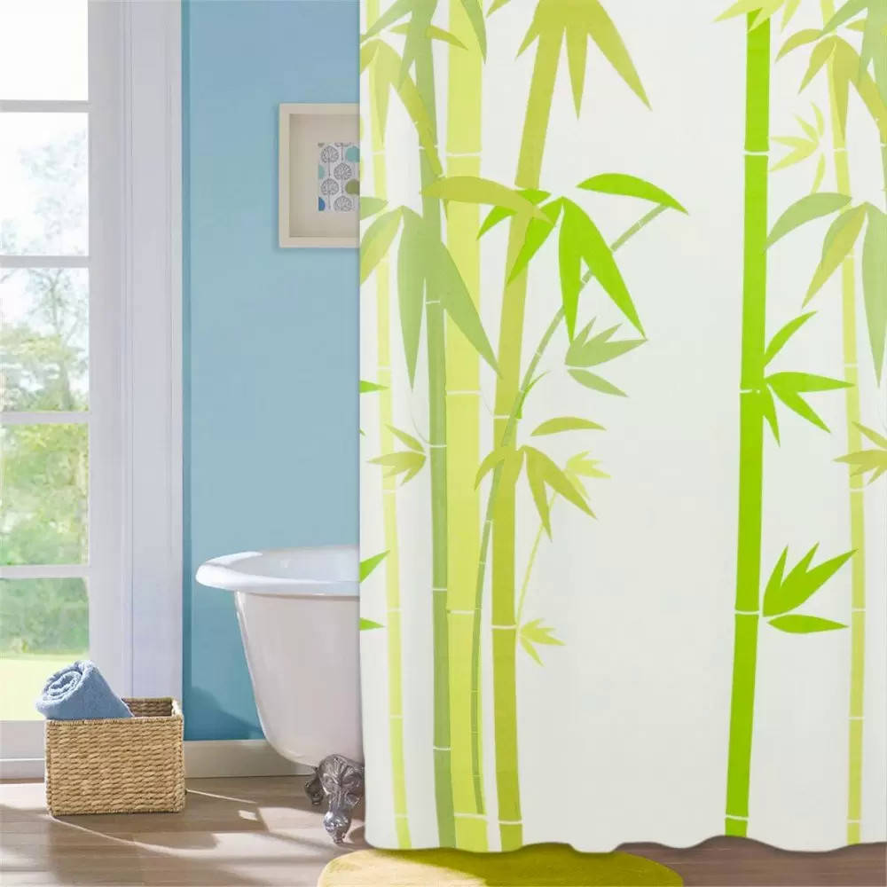 

Шторка для ванной комнаты "Green Bamboo", 180 * 180cм ТМ "МД"