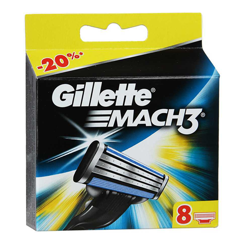 

Сменные кассеты катриджы Gillette Mach (цена указана поштучно). Фабричные