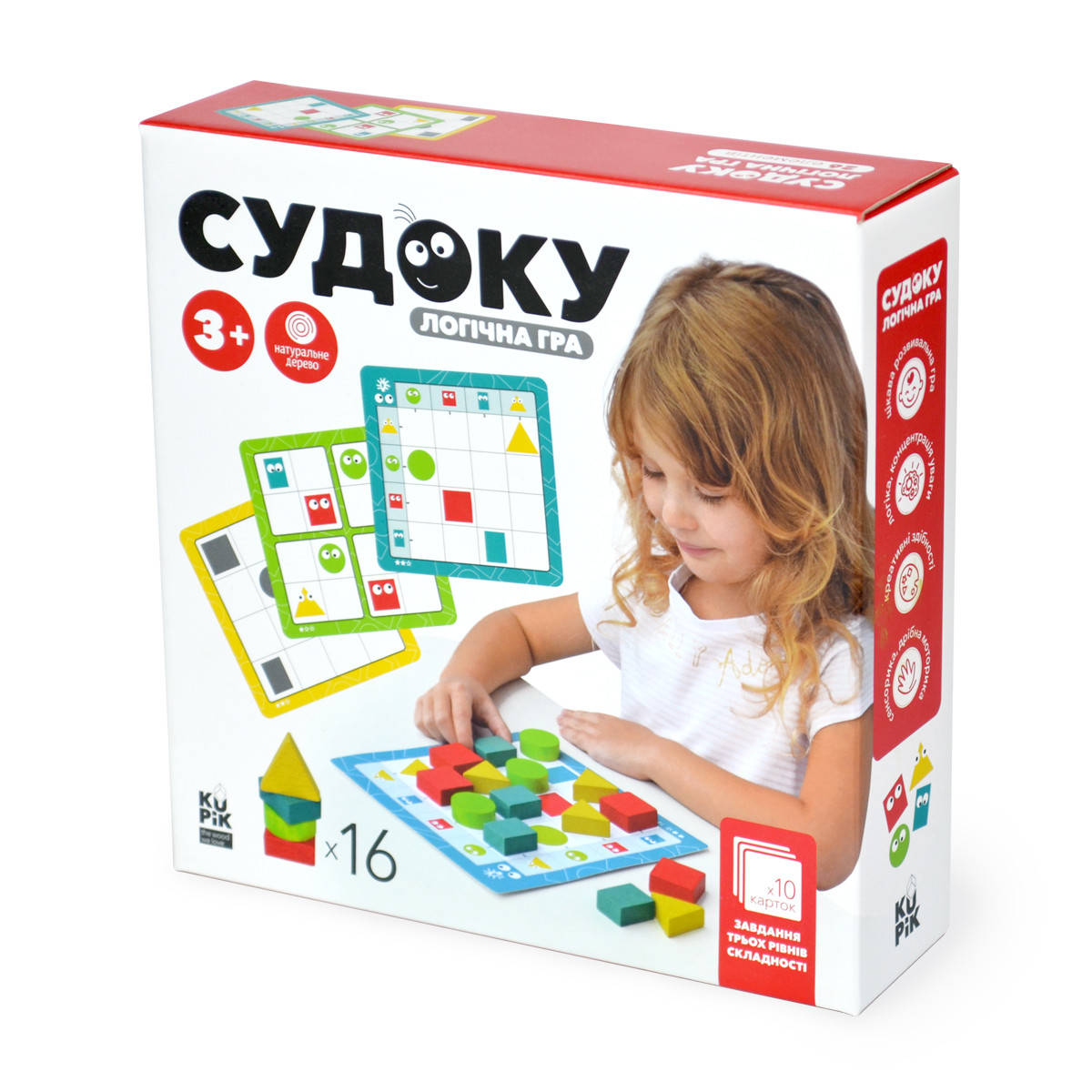 

Логическая игра для детей Судоку Геометрические фигуры, Разные цвета