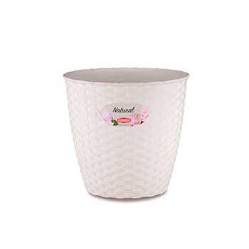 

Stefanplast Вазон круглый Stefanplast NATURAL 19 см белый (73460)