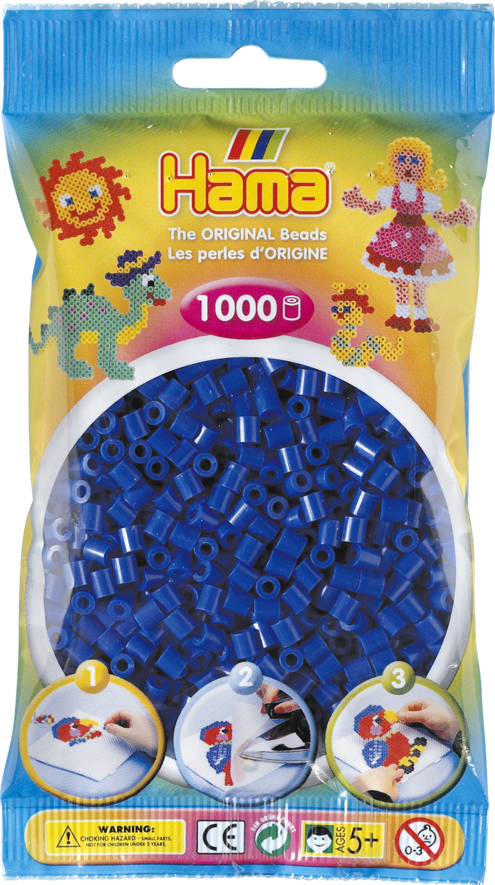 

Термомозаика Hama Набор синих бусин 1000 шт midi (207-08)