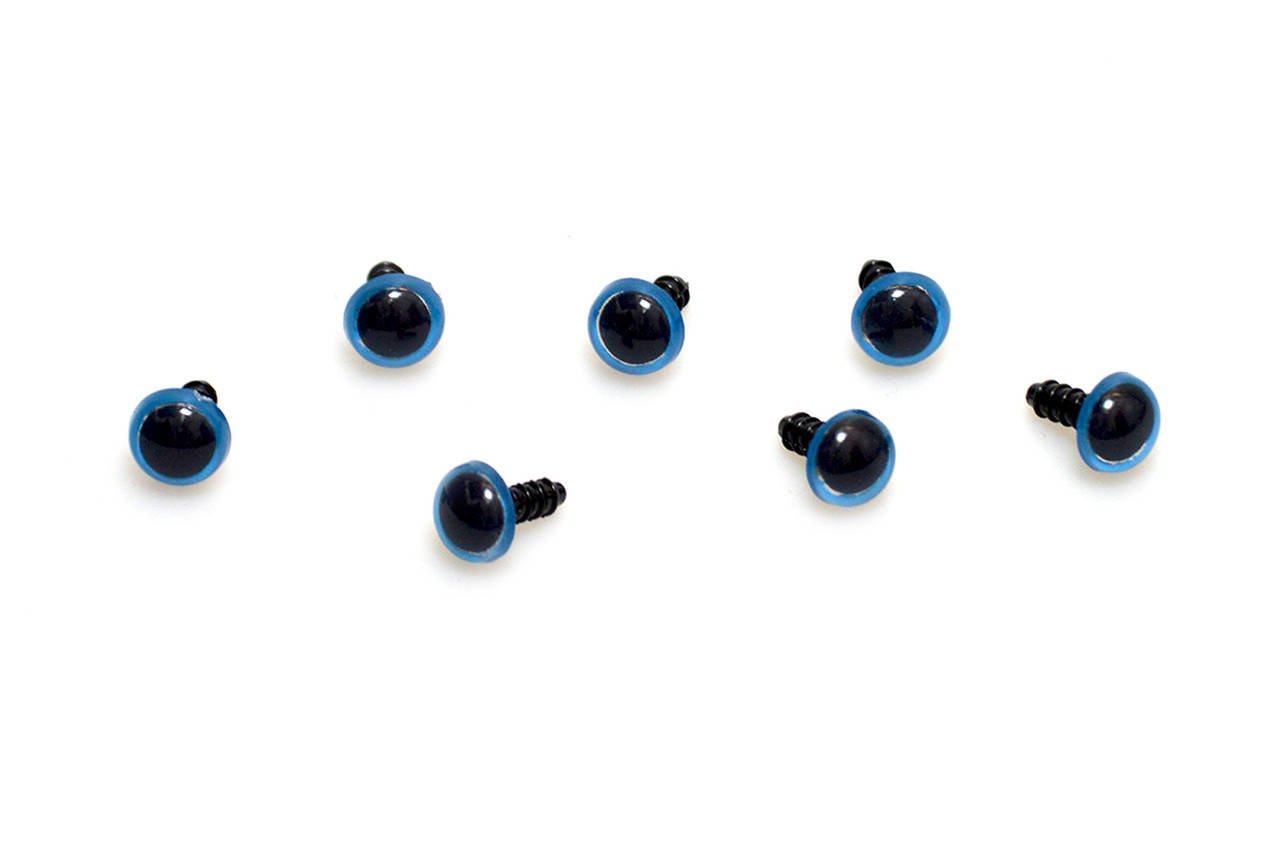 

Глаза с заглушками и радужной оболочкой, 16 мм, голубые, пара
