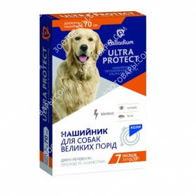 

Palladium Ultra Protect Ошейник от блох и клещей для собак крупных пород (70 см)