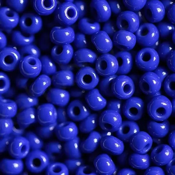 

Бисер 33050 Чешский Preciosa 10/0, Естественный Непрозрачный NO, Синий, Круглый