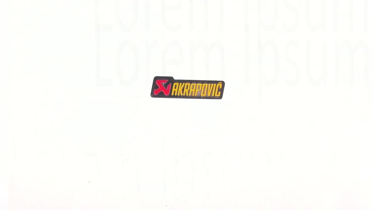 

Наклейка на глушитель AKRAPOVIC (29,6x5,7см) 118