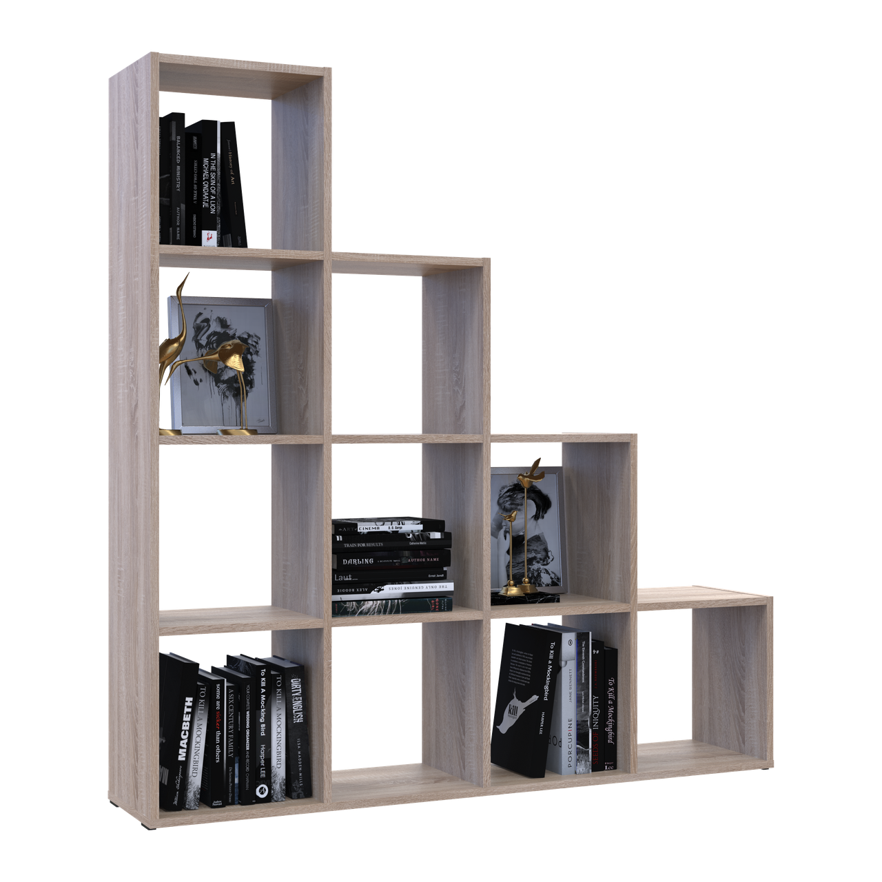 Стелаж Doros Степ 4х4 Дуб сонома відкритий 136.2х28.8х140.7 (41516165) 5