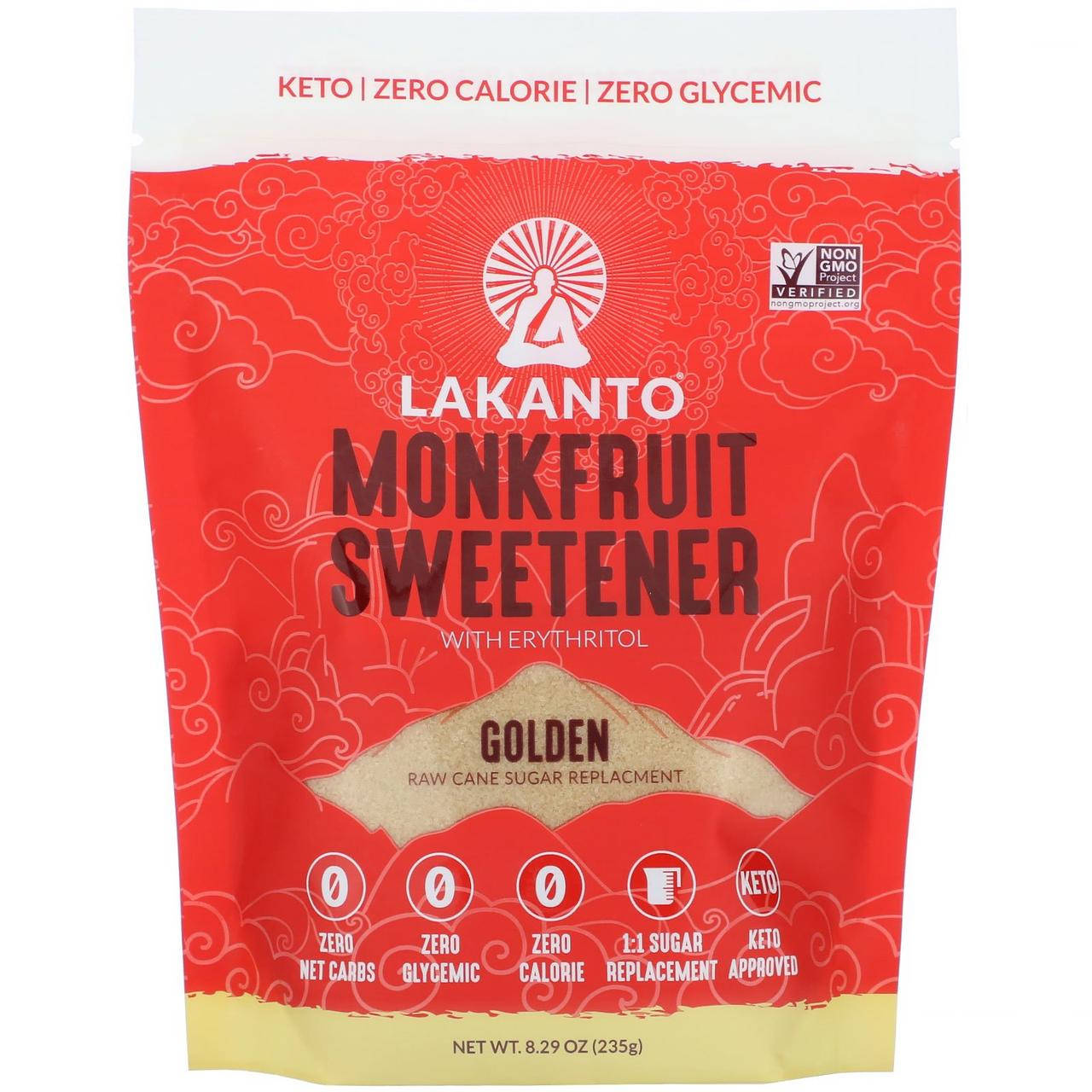 

Lakanto, подсластитель из архата с эритритолом, золотой, 235 г (8,29 унции) купить
