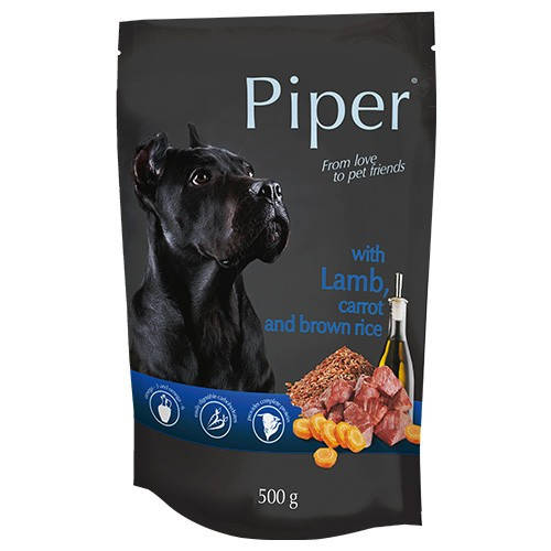 

Консервы для собак Piper Dog Ягненок, морковка, коричневый рис Пауч 500г