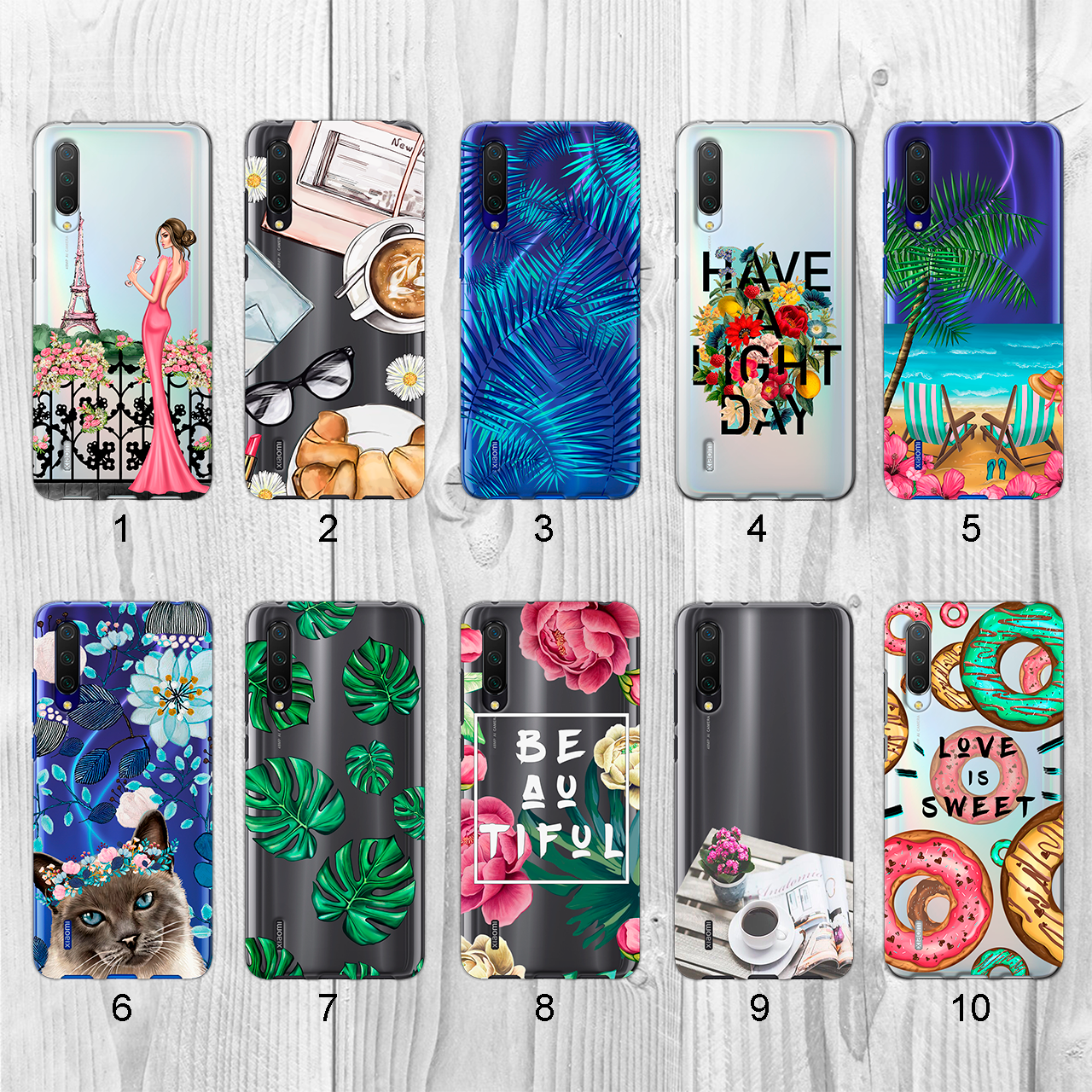 

Силиконовый чехол с рисунком для Xiaomi Mi 9 Lite (new collection)