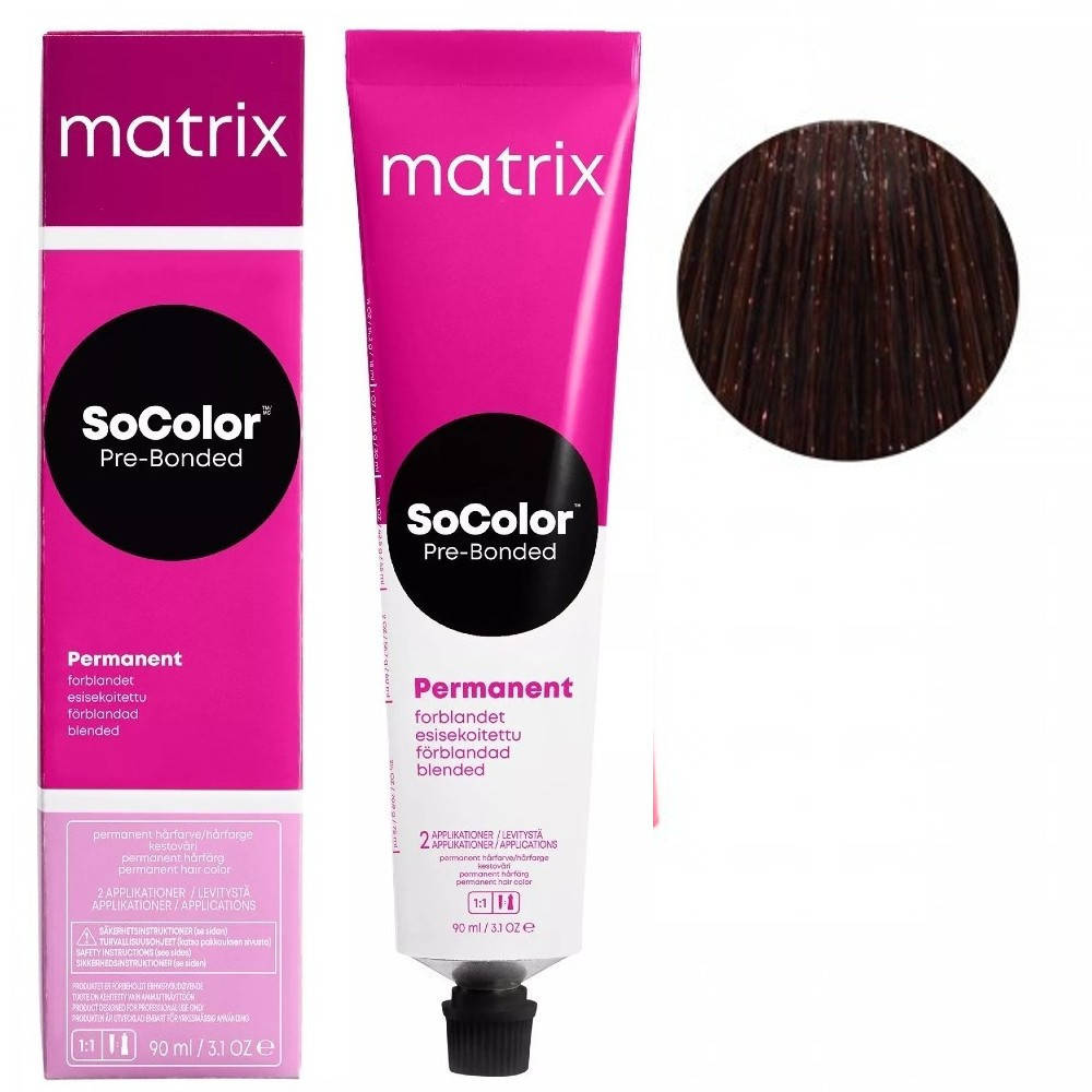 

Стойкая крем-краска Matrix Socolor Pre-Bonded 5MG Светлый шатен мокко золотистый 90 мл