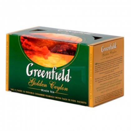

4025-чай Гринфилд Голден Цейлон 25 пакетов