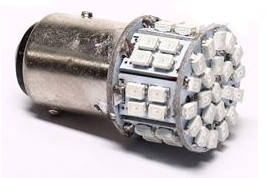 

Автолампа светодиодная для стопов и габаритов 12V BAY15D (красная)