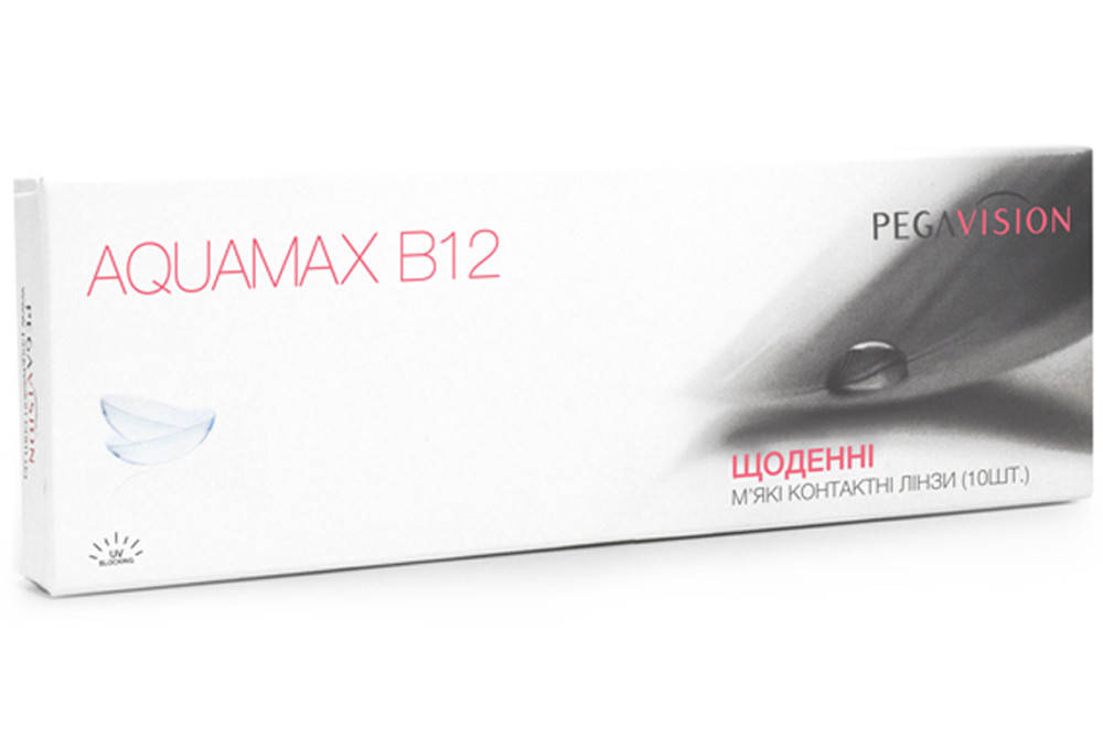 

Однодневные контактные линзы PegaVision Aquamax B12 (10шт в уп)