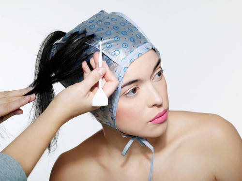

Шапочка для мелирования с пластиковым крючком голубая на завязках Allure, Голубой
