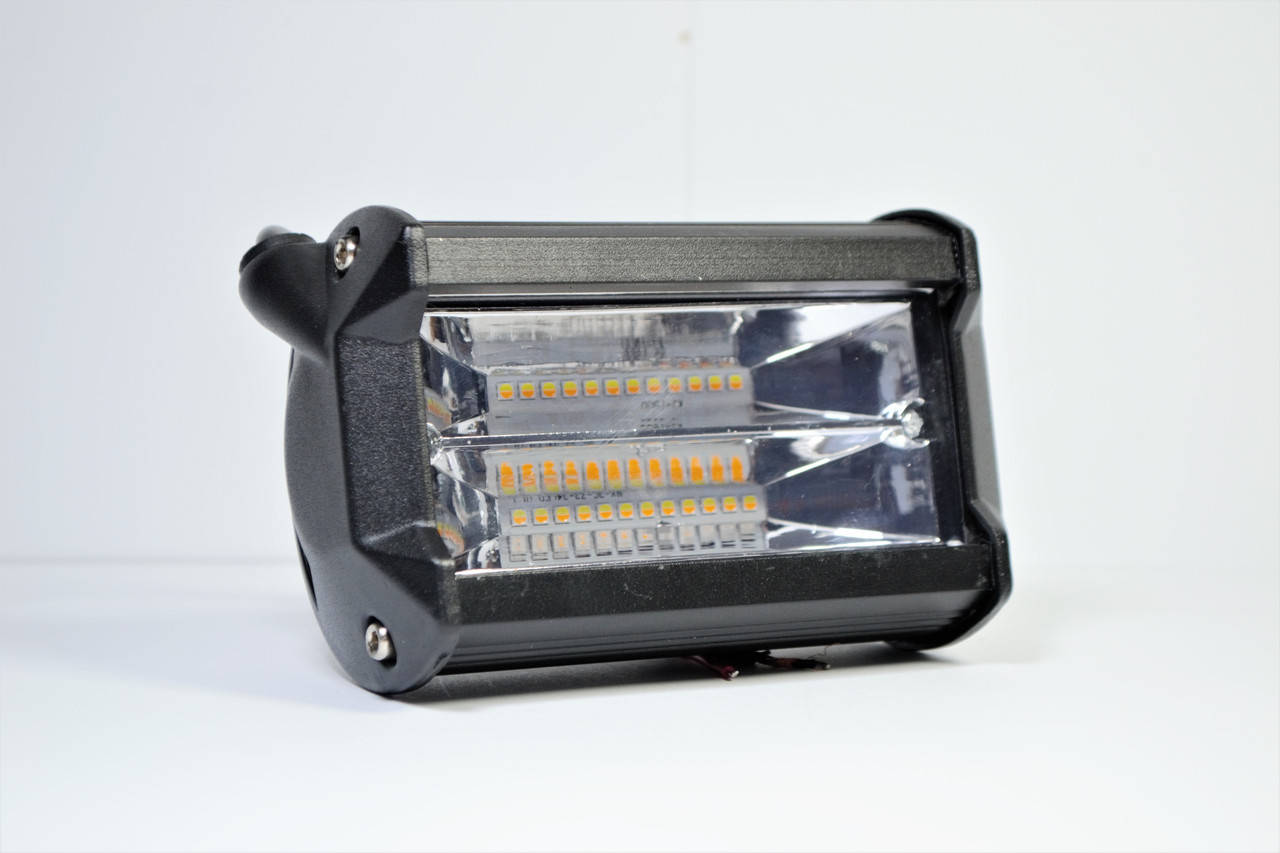 

Светодиодная LED фара 72Вт (светодиоды 3w x24шт) белый+желтый + стробоскоп