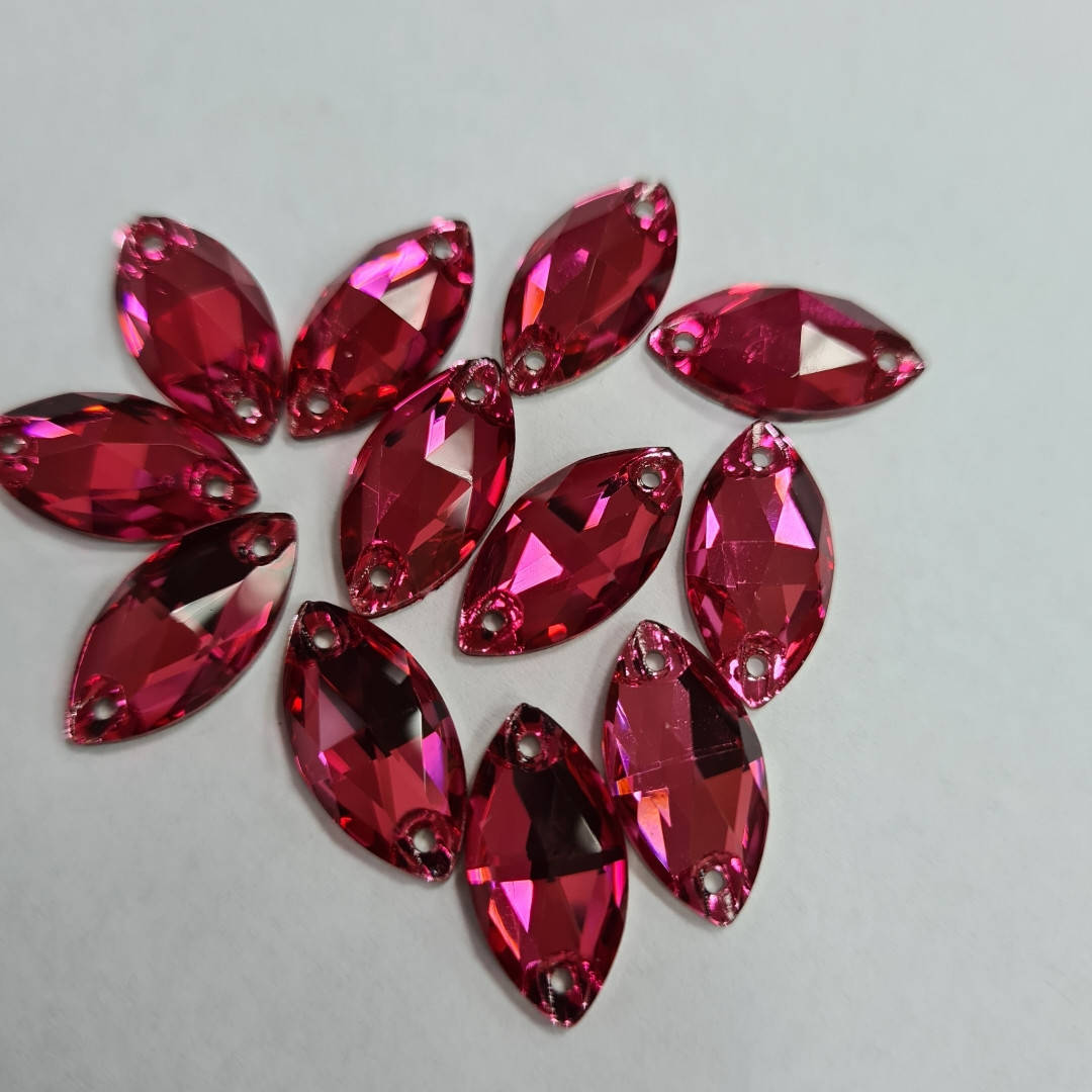 

Стразы Lux Маркиз 9х18мм. Pink