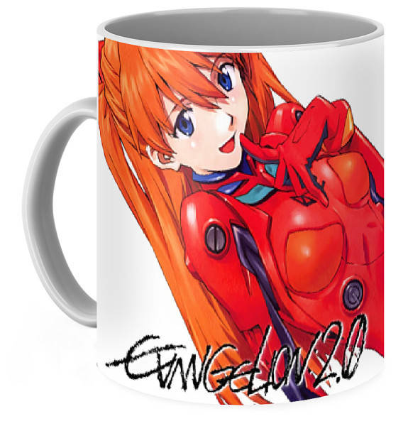 

Кружка Evangelion Евангелион Аска Лэнгли Сорью CP 03.461, Белый