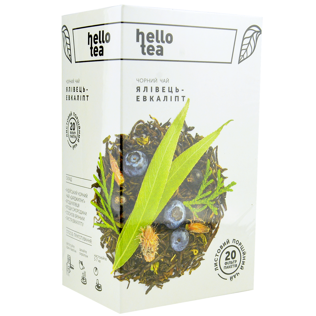 

Чай Hello tea Можжевельник - Эвкалипт 1ящ/20шт