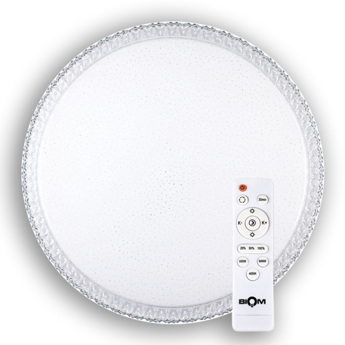 

Светильник-люстра светодиодный с пультом BIOM SMART SML-R08-80 3000-6000K 80Вт